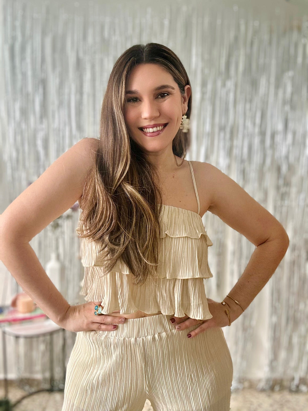 Ruffle Pleated