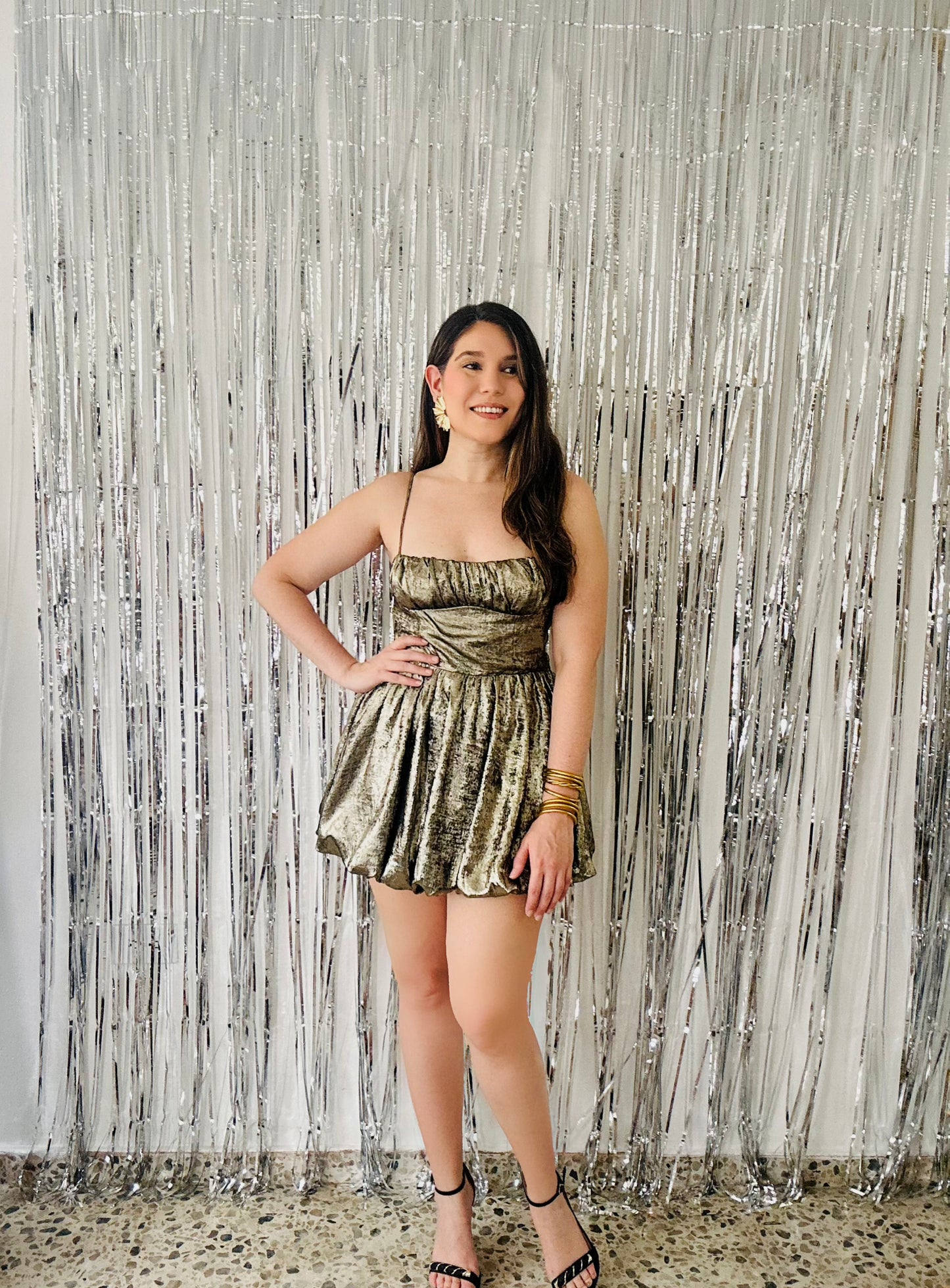 Gold Dust Mini Dress