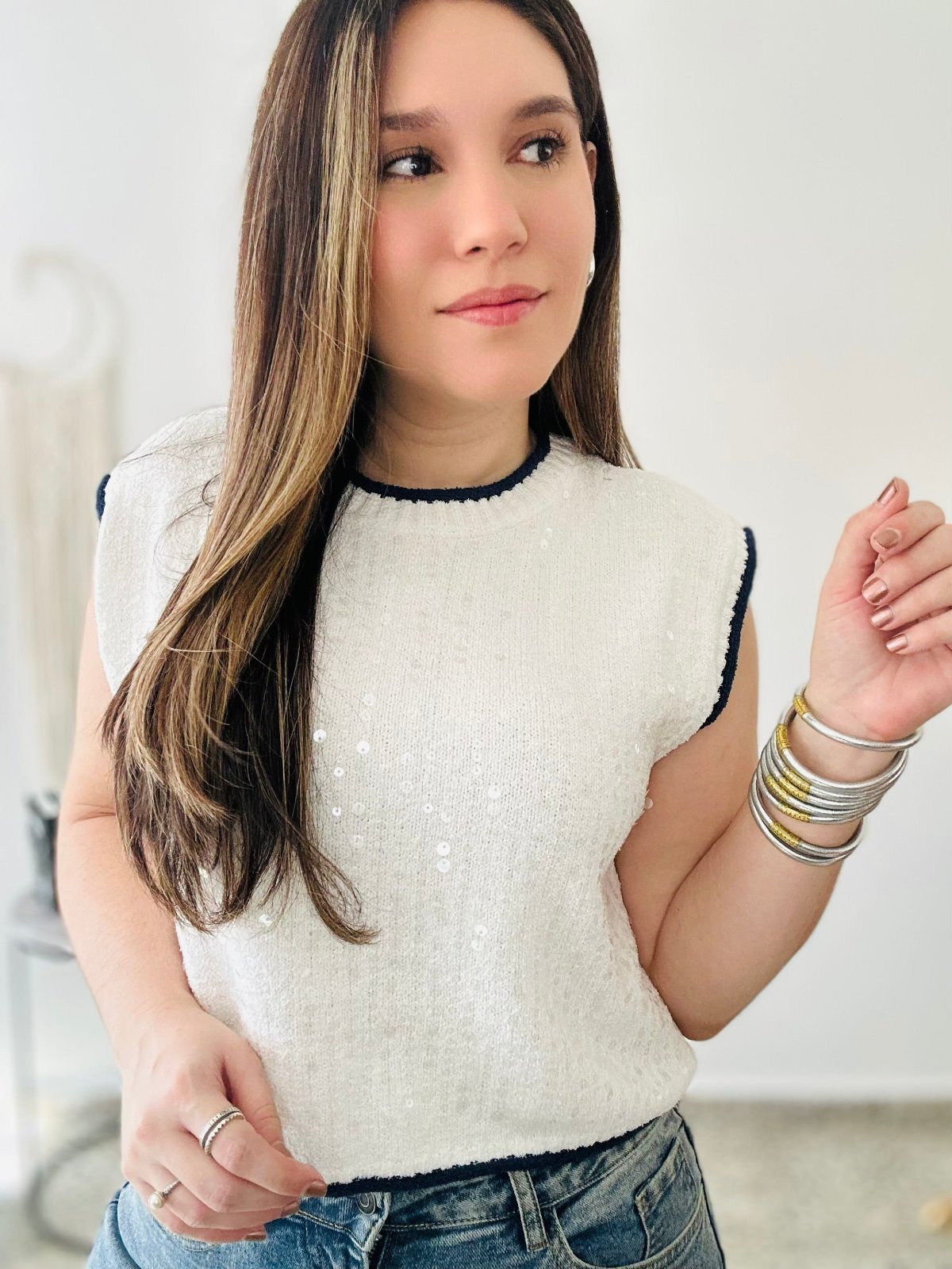 sequins top