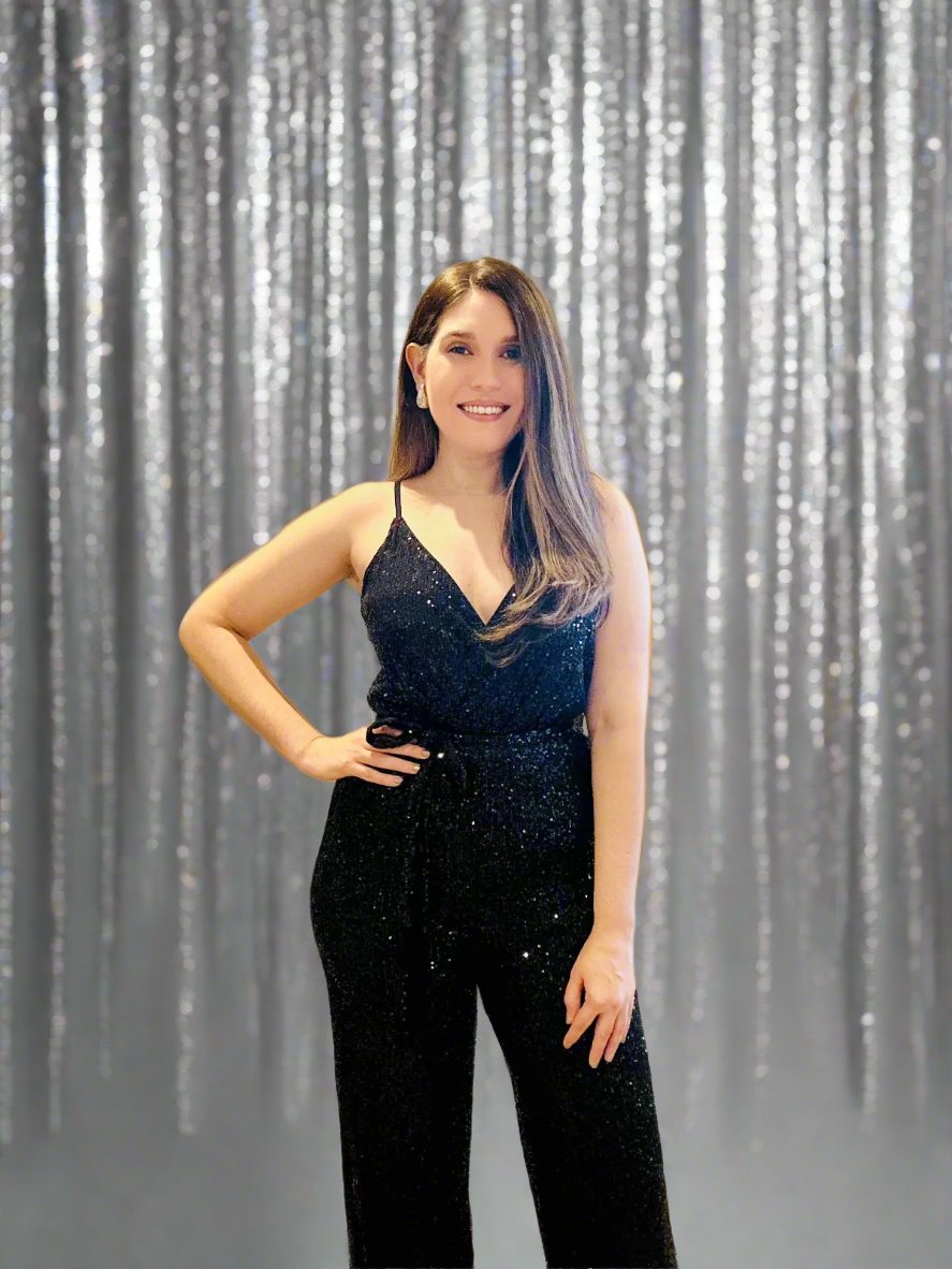 black sequins
