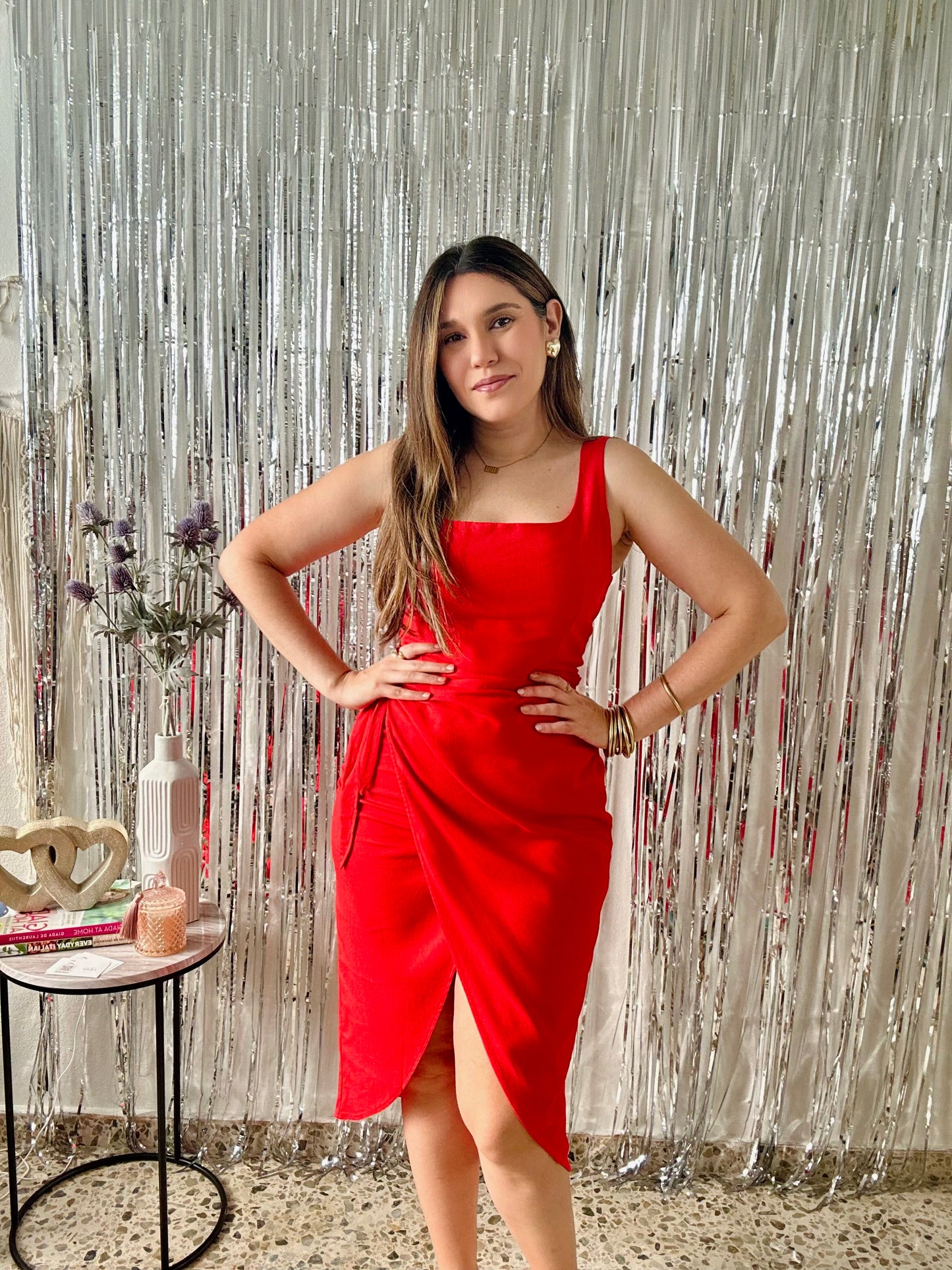 Red Midi Dress