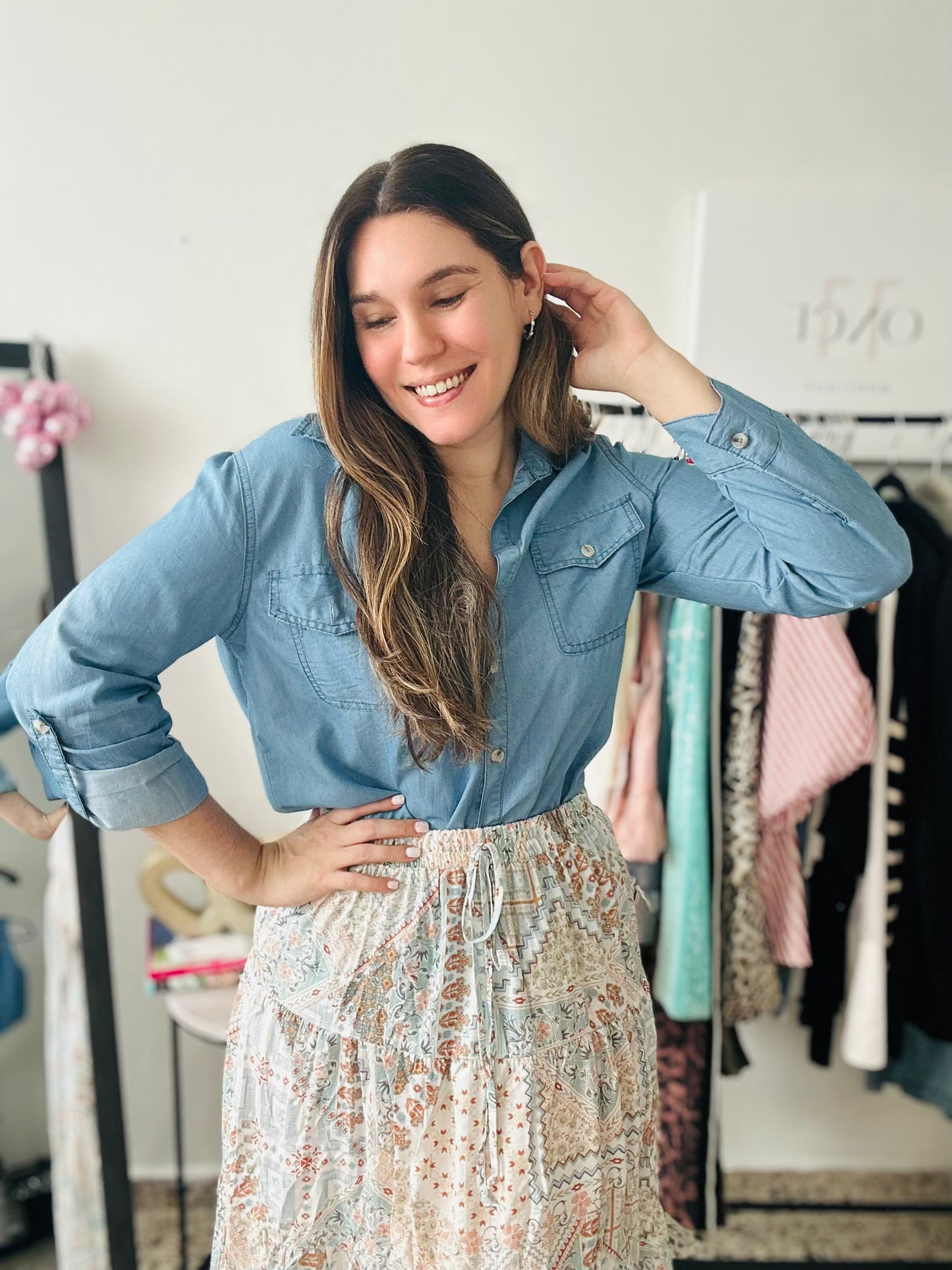 Boho Patchwork Maxi Skirt