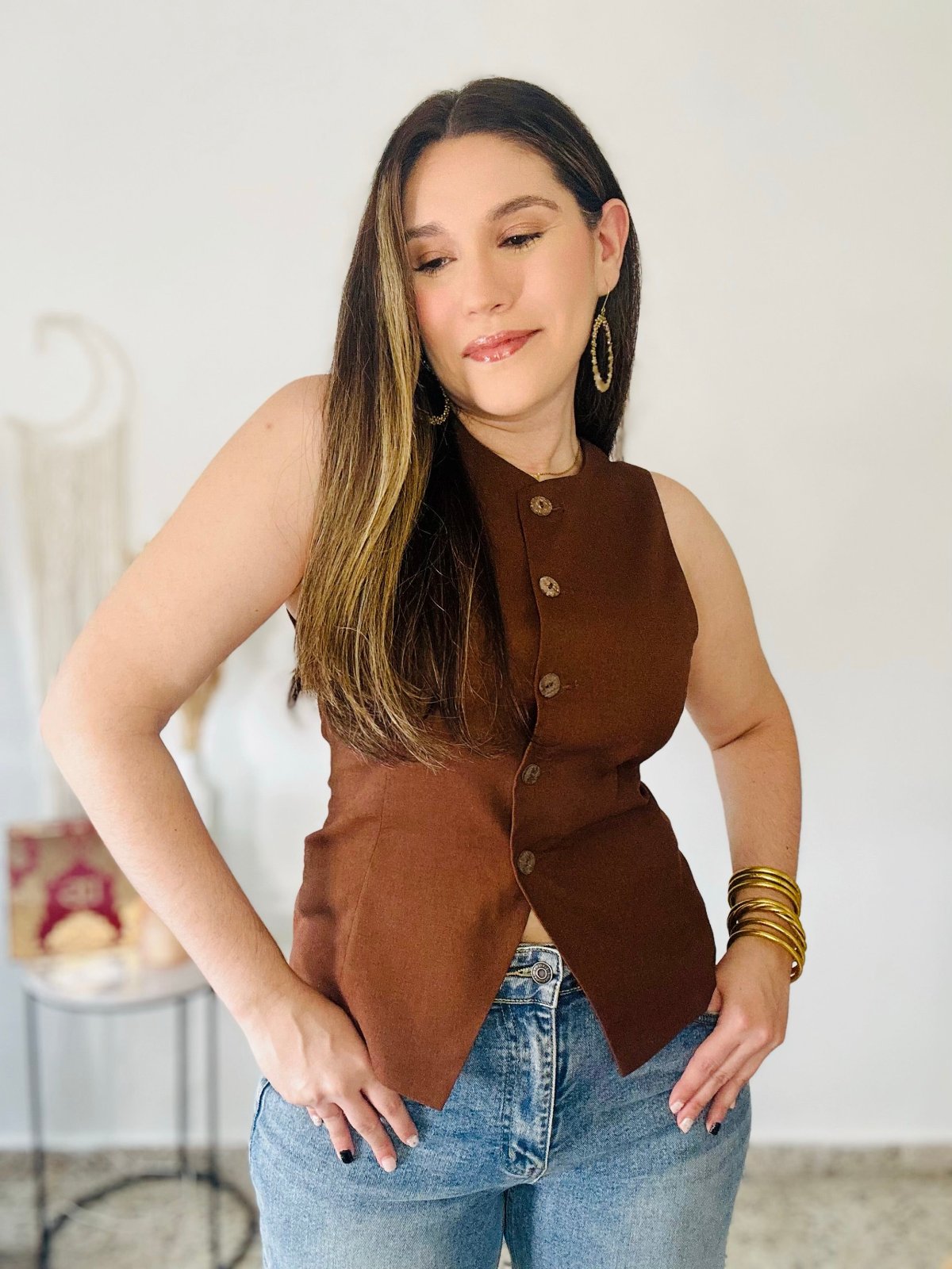 linen vest