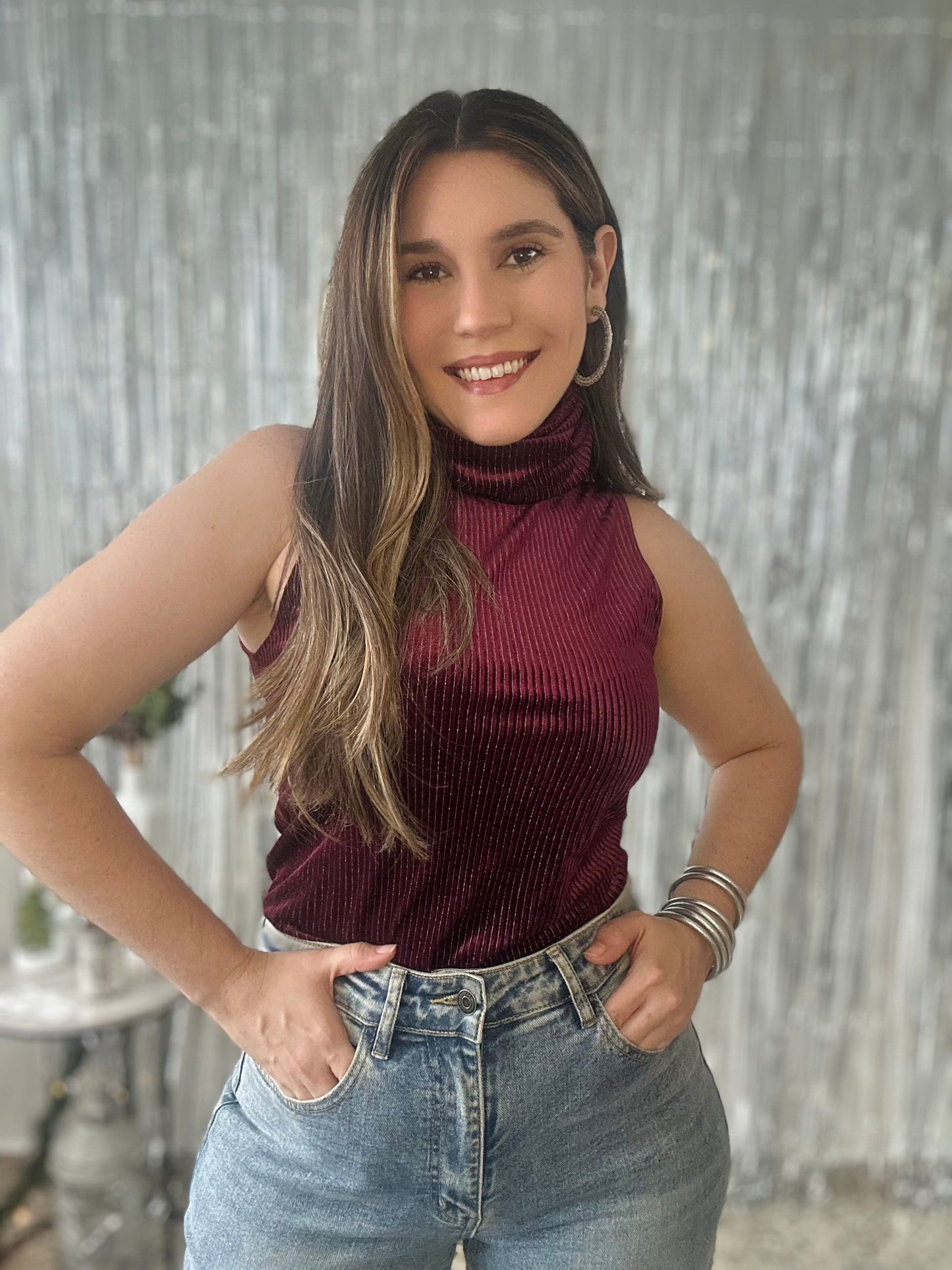 Merlot Luxe Top