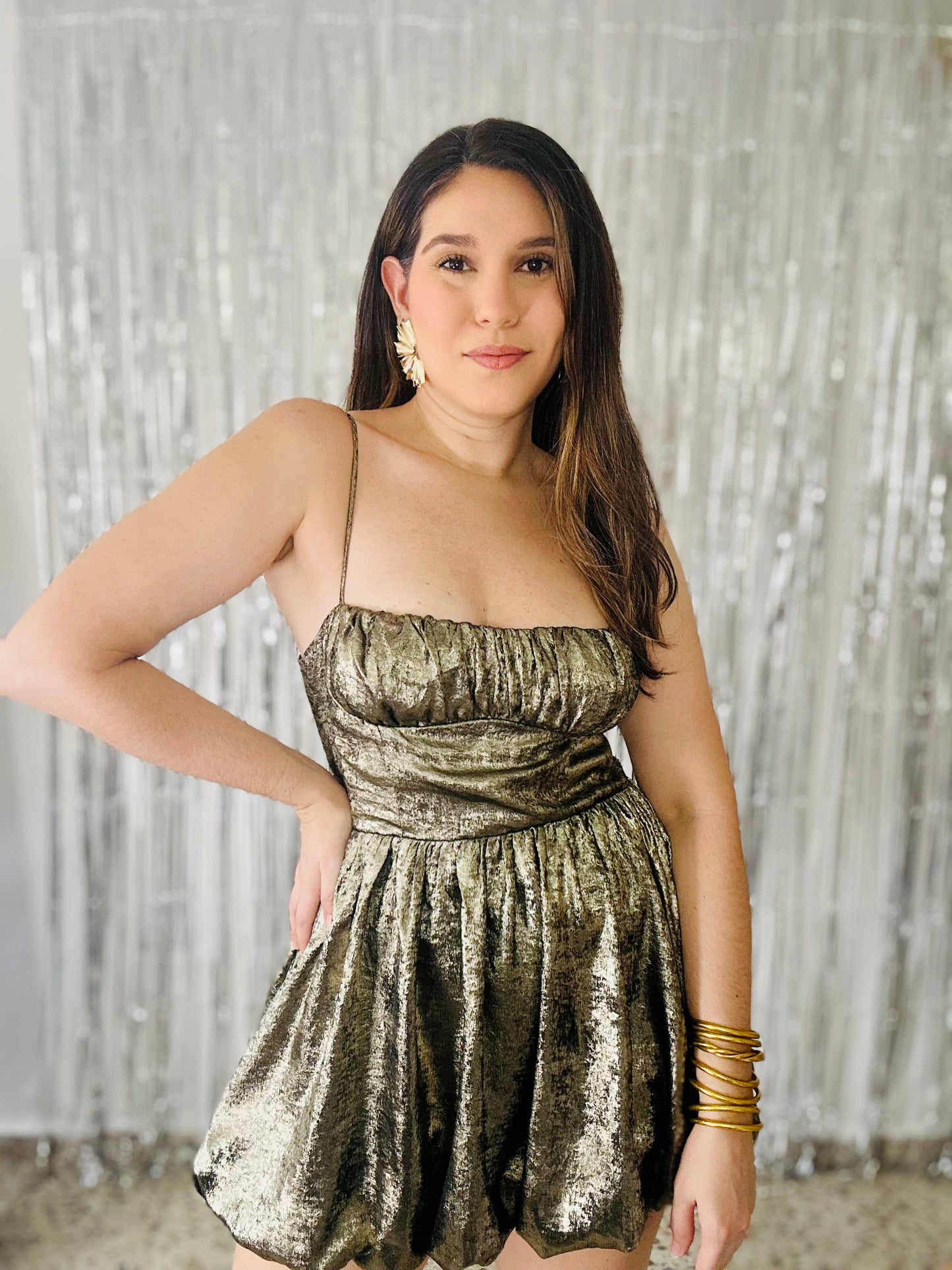 Gold Dust Mini Dress