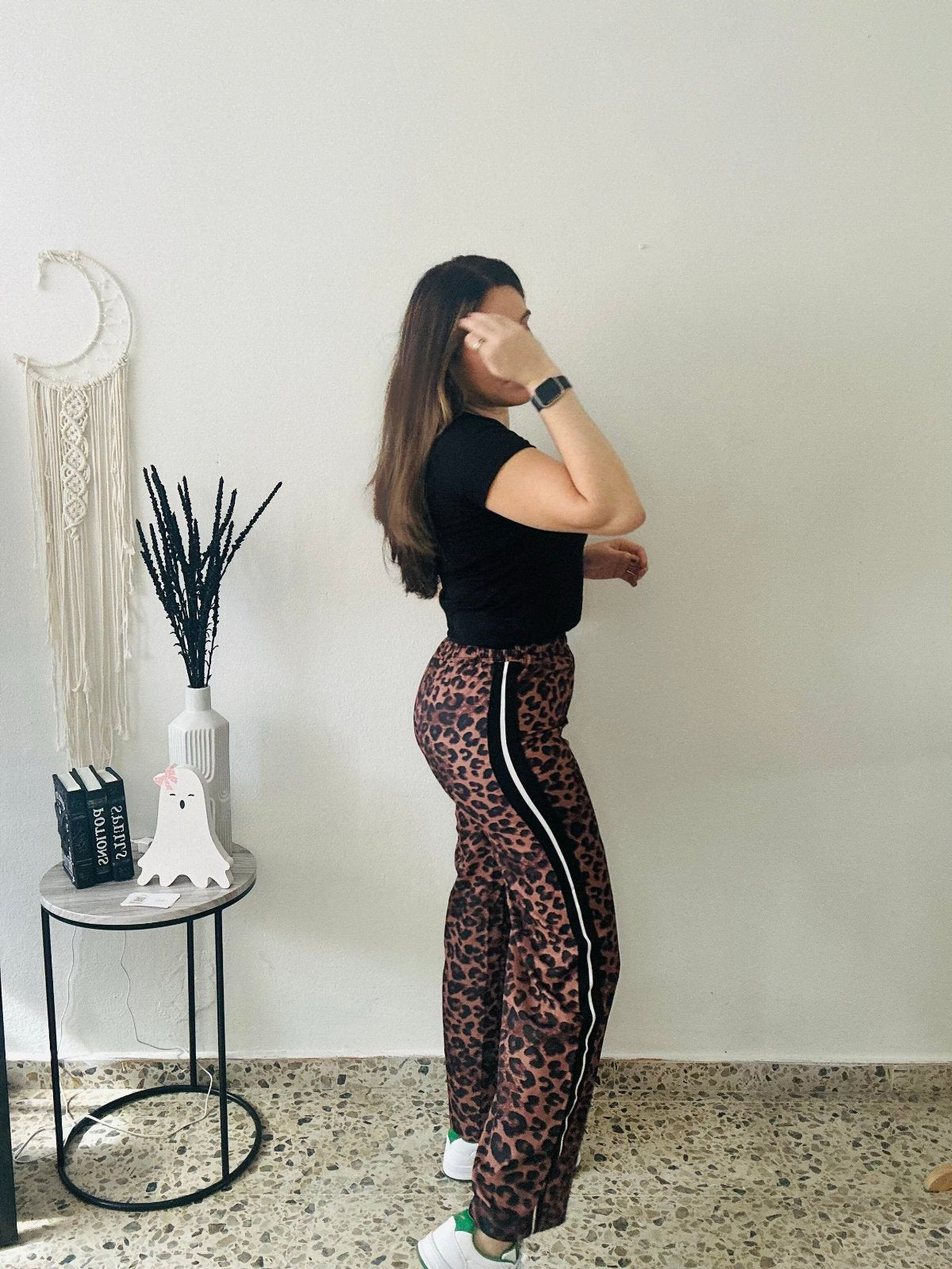 leopard trach pant