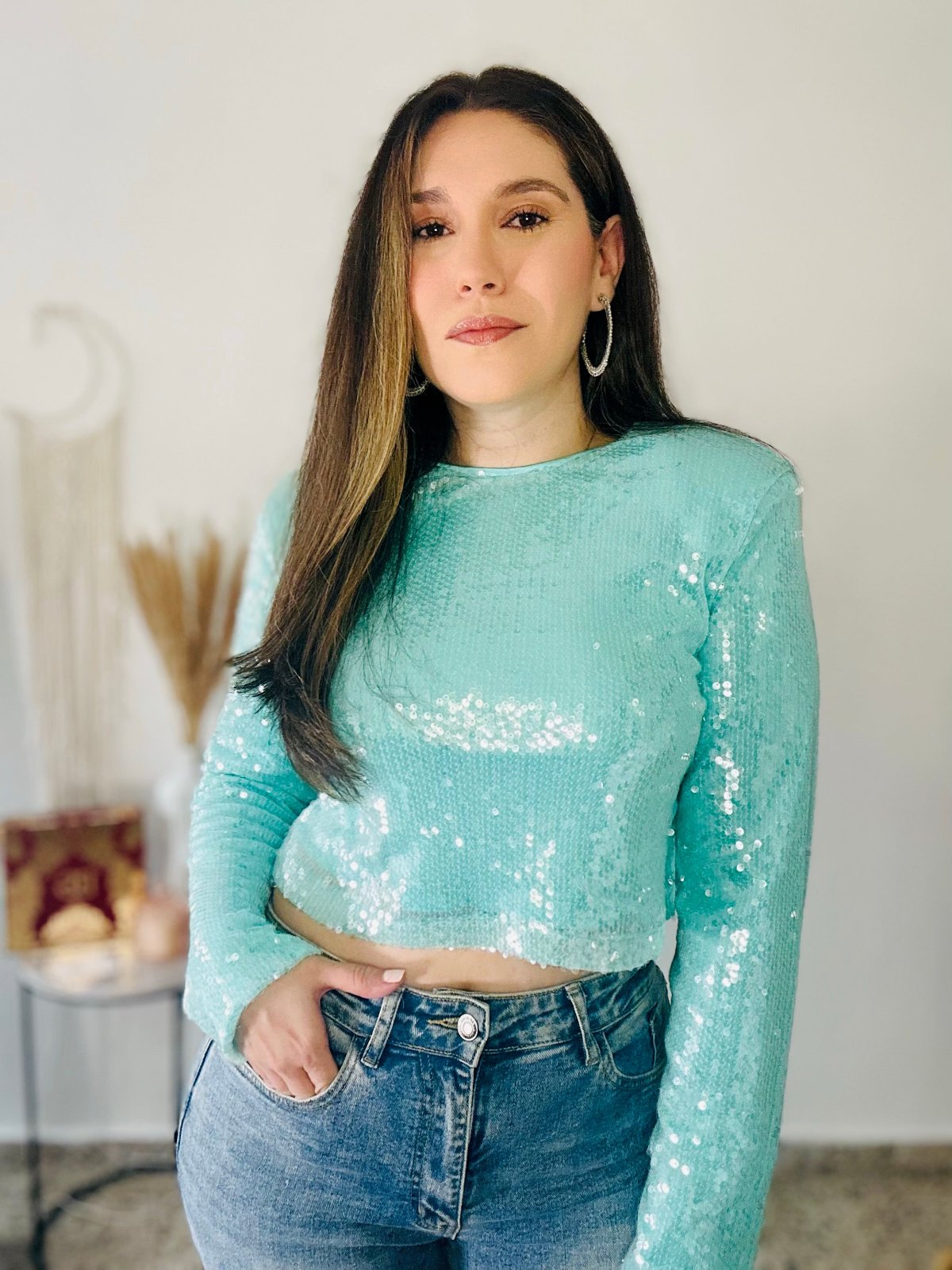 sequins top