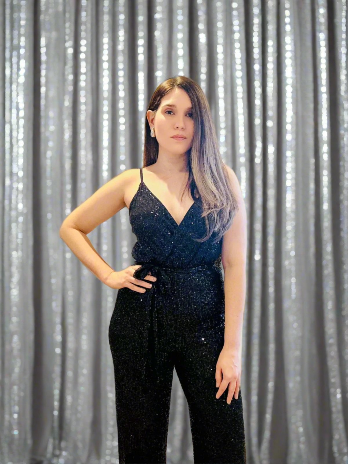 sequins jumpsuit