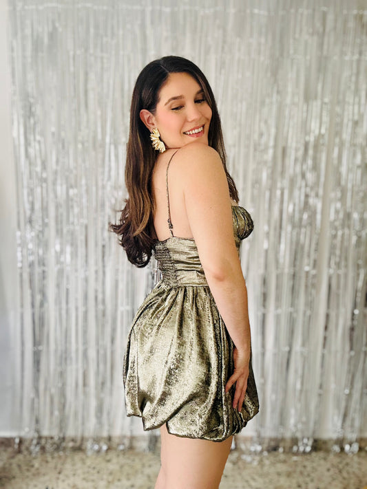 Gold Dust Mini Dress