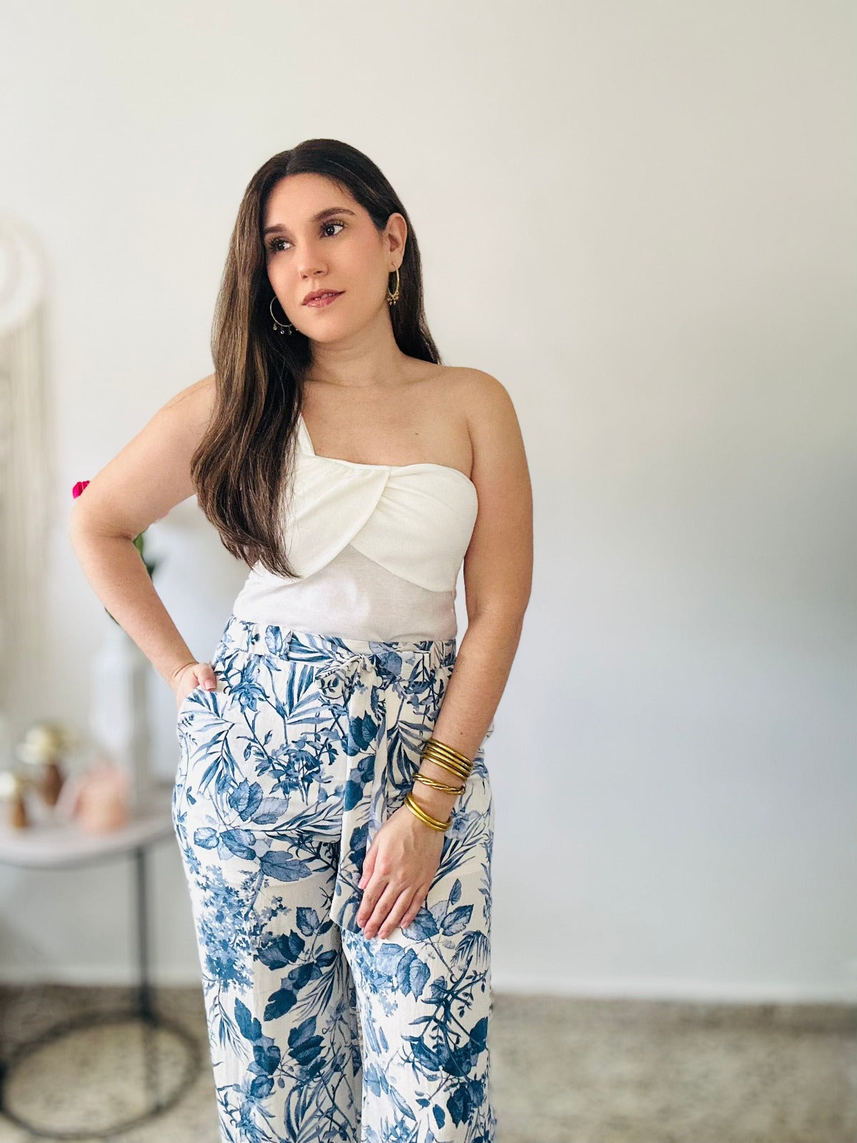 Asymmetrical White Top