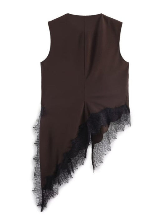 Obsessed Lace Asymmetric Tunic