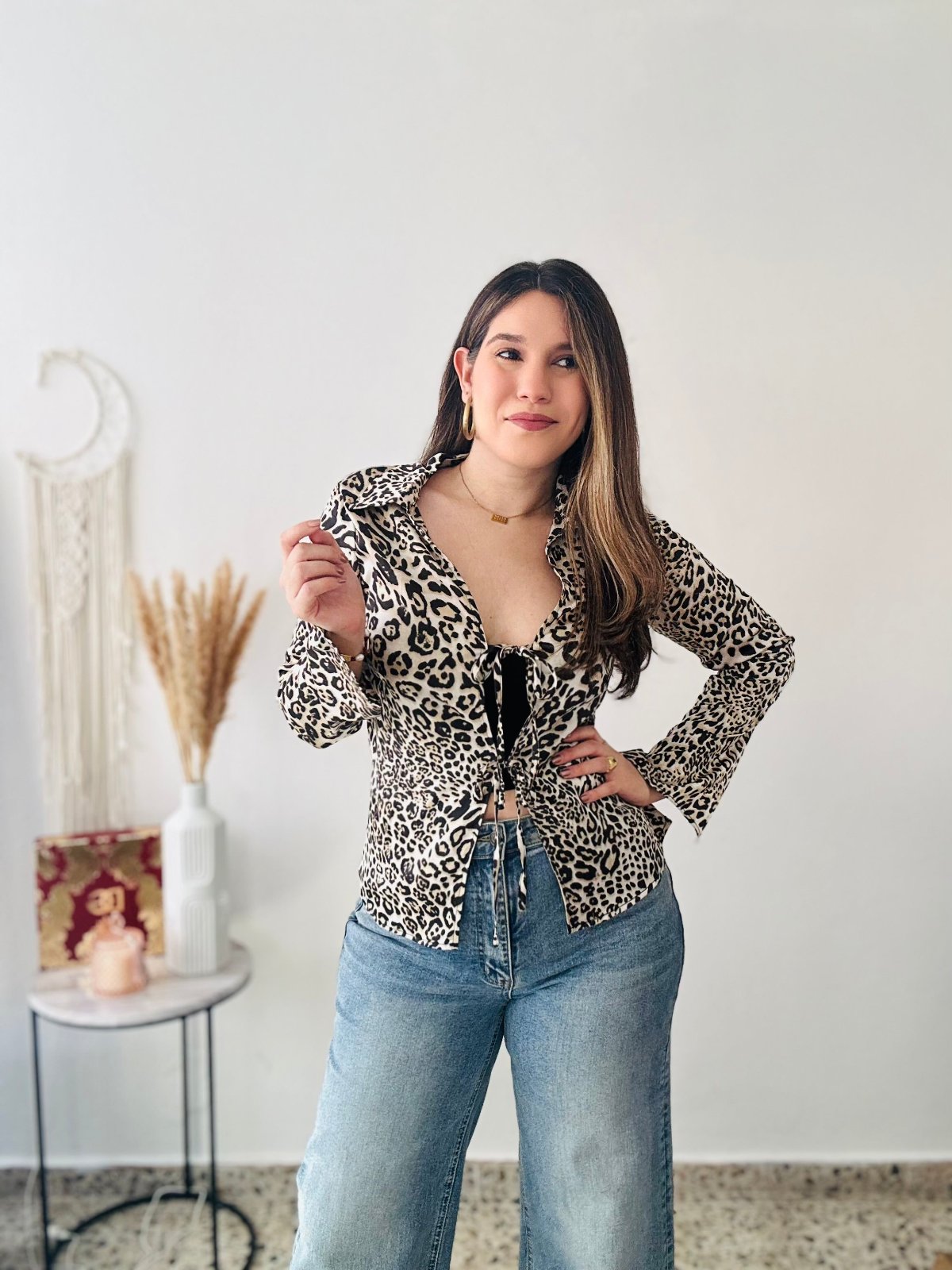 Animal print top