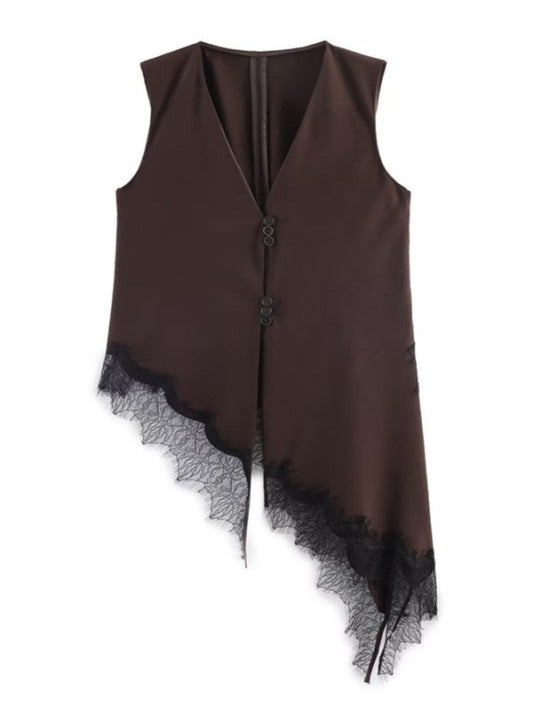 Obsessed Lace Asymmetric Tunic